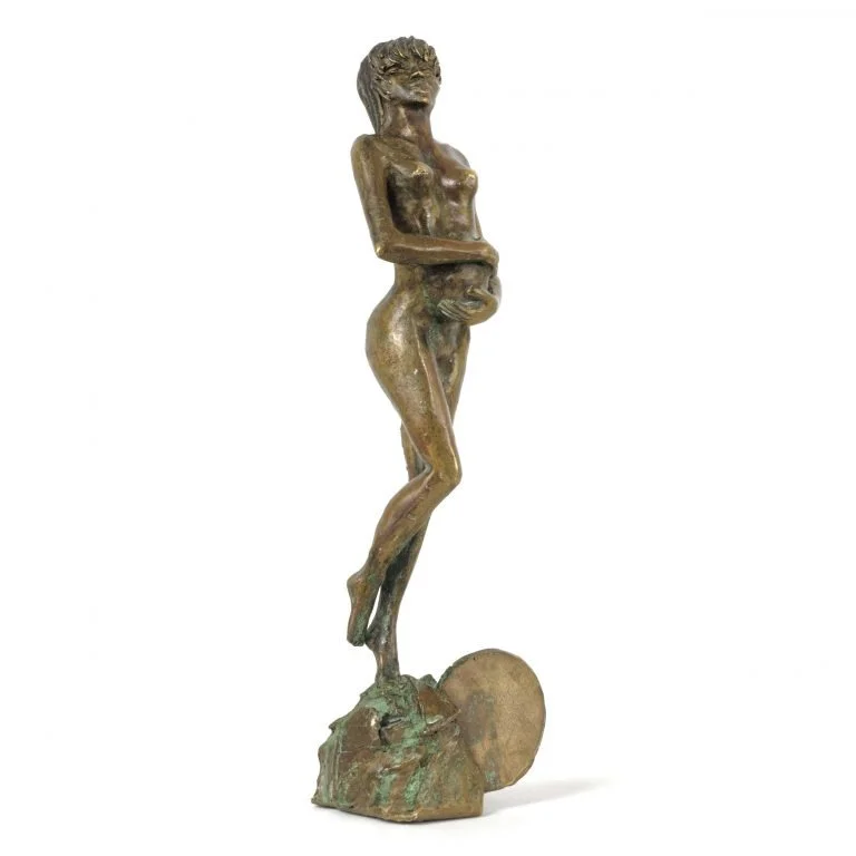 Femme Enceinte Sculpture Bronze Aurelie Moreau 01