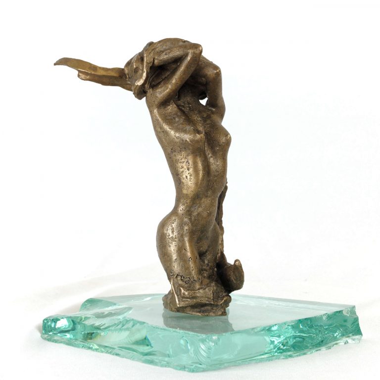 Au Reveil Sculpture Nu Bronze Miniature 00