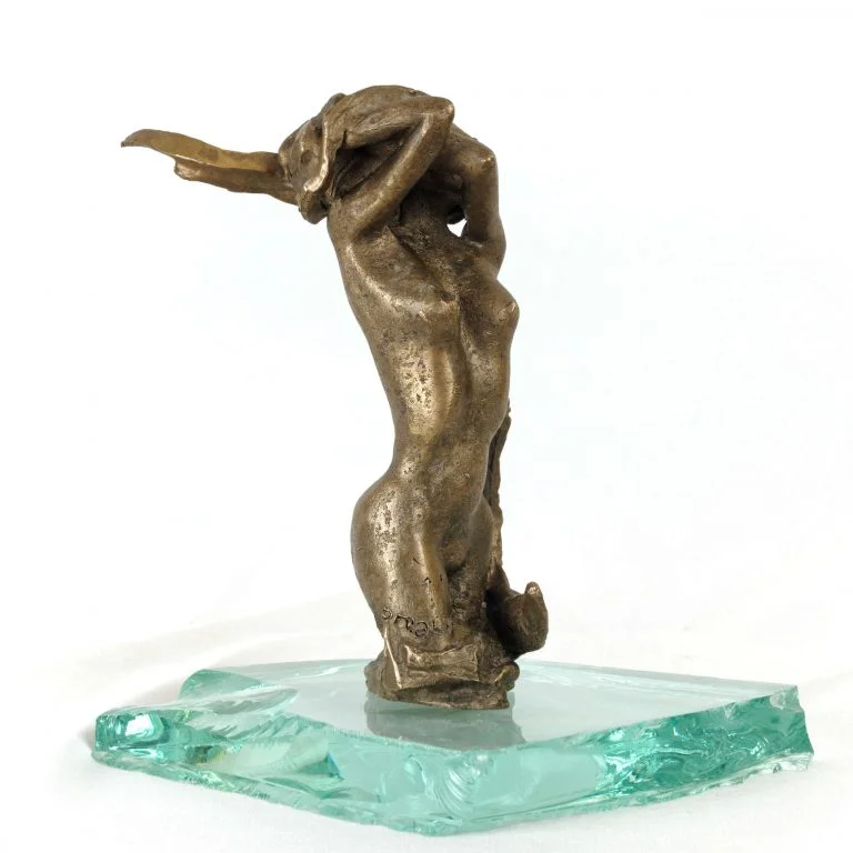 Au Reveil Sculpture Nu Bronze Miniature 00