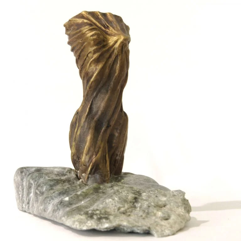 Corps Femme Drapee Sculpture Bronze 00