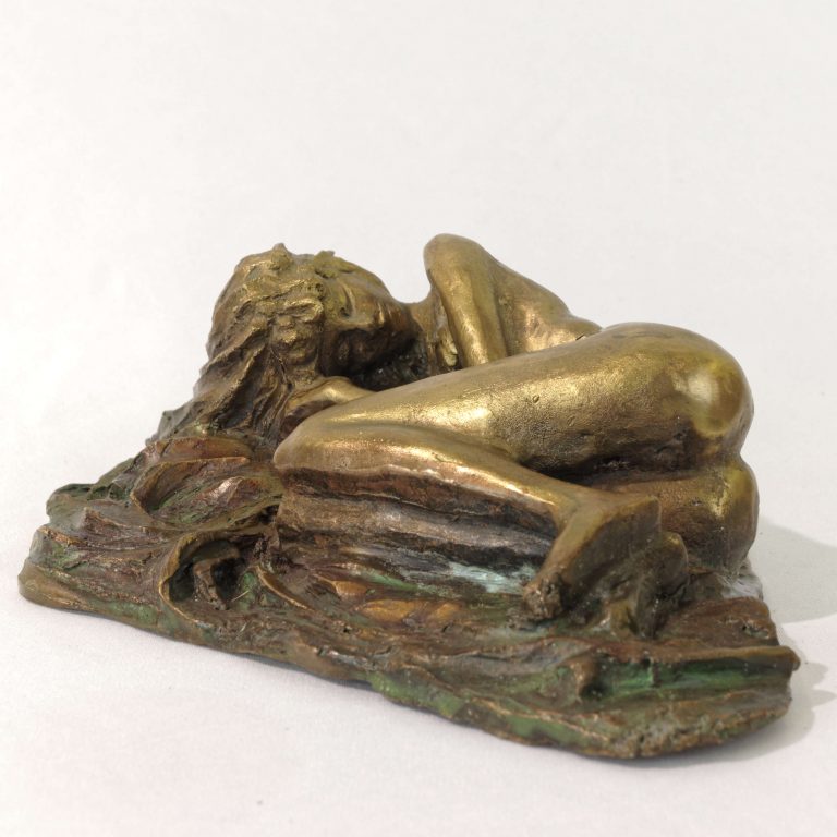 Femme Endormie Sculpture Bronze 01