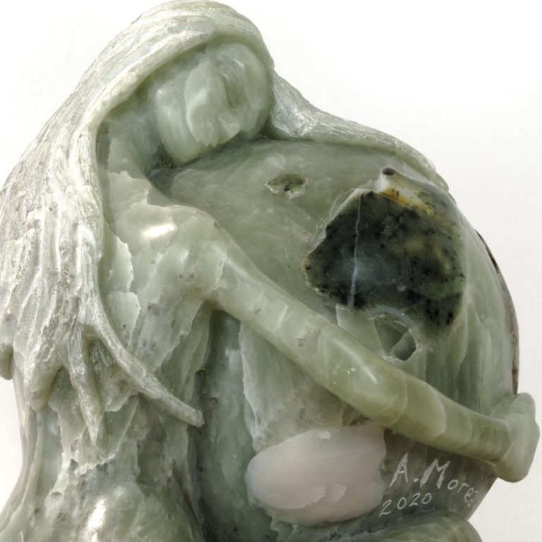 Gaia Sculpture Femme Pierre Steatite Moreau