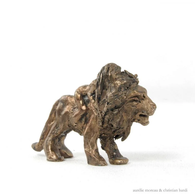 La Fille Lion Sculpture Bronze Moreau 01