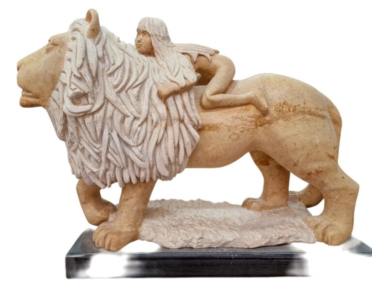 Le Depart Lion Fille 01