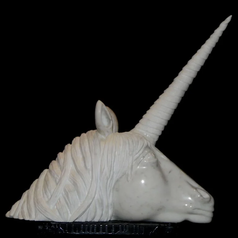 Licorne Sculpture Marbre Carrare 02