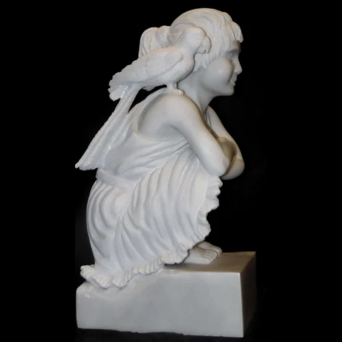 Petite fille au perroquet